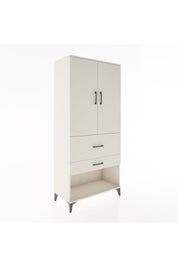 Hyperion Dolap Tek Raflı 2 Çekmeceli Tek Askılı 88x44x195 Aytaşı-Aytaşı