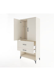 Hyperion Dolap Tek Raflı 2 Çekmeceli Tek Askılı 88x44x195 Aytaşı-Aytaşı
