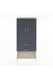 Hyperion Dolap Tek Raflı 2 Çekmeceli Tek Askılı 88x44x195 Aytaşı-Antrasit