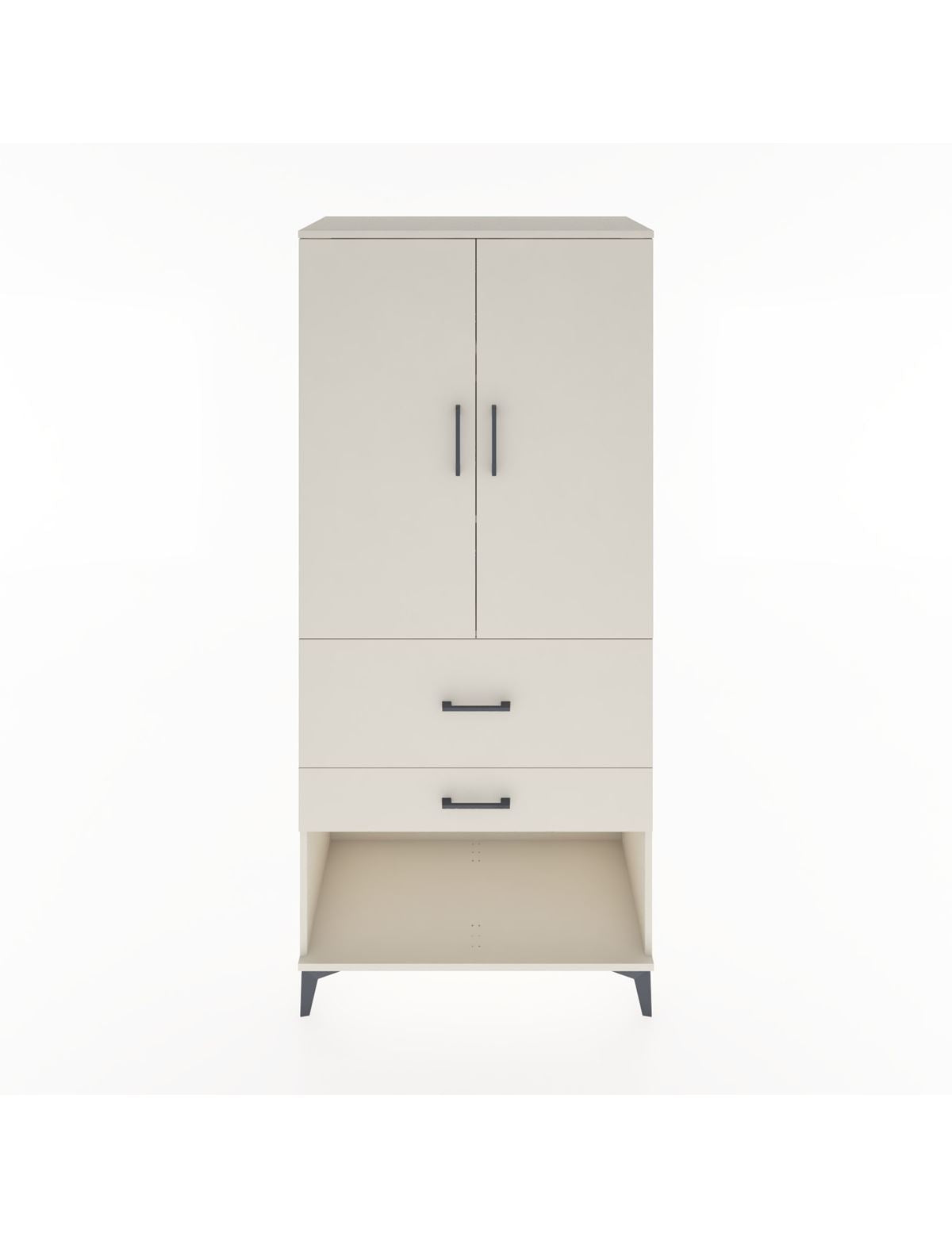 Hyperion Dolap 3 Raflı 2 Çekmeceli 2 Kapaklı 88x44x195 Aytaşı-Aytaşı