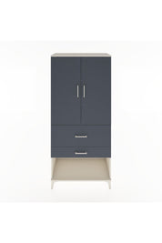 Hyperion Dolap 3 Raflı 2 Çekmeceli 2 Kapaklı 88x44x195 Aytaşı-Antrasit