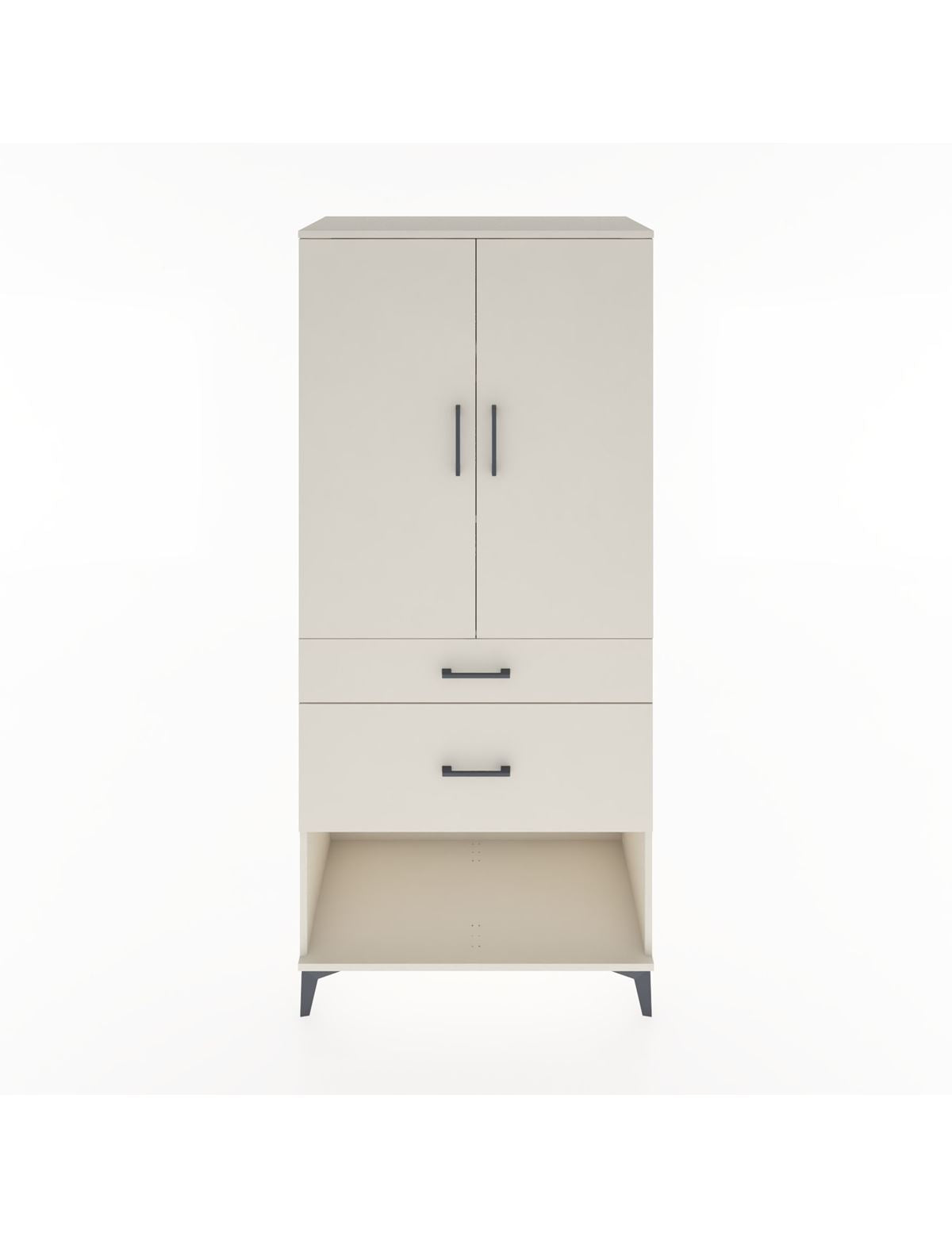 Hyperion Dolap 3 Raflı 2 Çekmeceli 2 Kapaklı 88x44x195 Aytaşı-Aytaşı