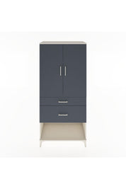 Hyperion Dolap 3 Raflı 2 Çekmeceli 2 Kapaklı 88x44x195 Aytaşı-Antrasit