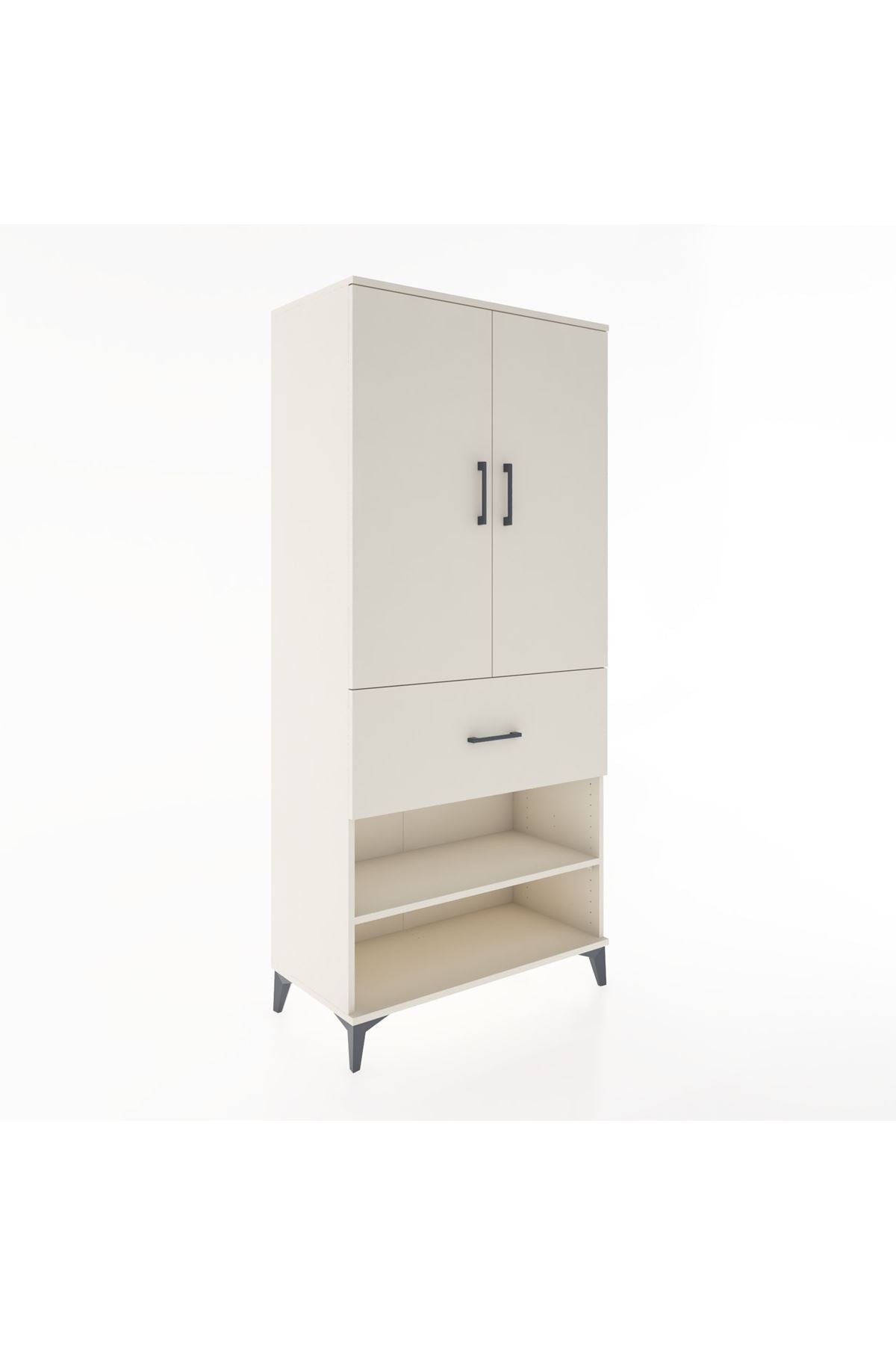 Hyperion Dolap 2 Raflı Tek Çekmeceli Tek Askılı 88x44x195 Aytaşı-Aytaşı