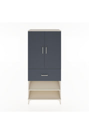 Hyperion Dolap 2 Raflı Tek Çekmeceli Tek Askılı 88x44x195 Aytaşı-Antrasit