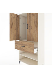 Hyperion Dolap 2 Raflı Tek Çekmeceli Tek Askılı 88x44x195 Aytaşı-Çam