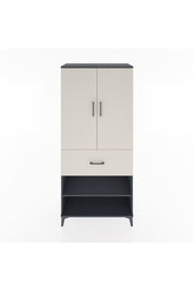 Hyperion Dolap 2 Raflı Tek Çekmeceli Tek Askılı 88x44x195 Antrasit-Aytaşı