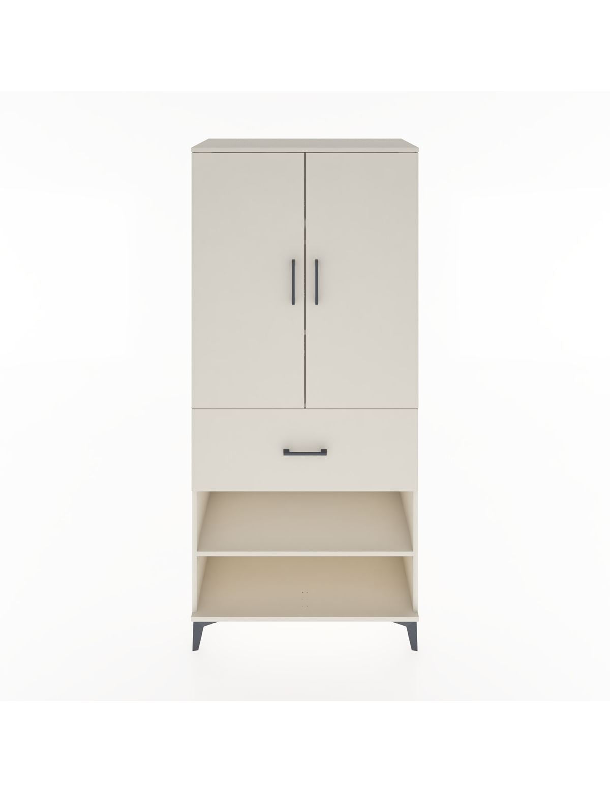 Hyperion Dolap 4 Raflı Tek Çekmeceli 2 Kapaklı 88x44x195 Aytaşı-Aytaşı