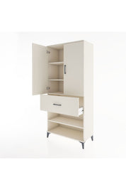 Hyperion Dolap 4 Raflı Tek Çekmeceli 2 Kapaklı 88x44x195 Aytaşı-Aytaşı