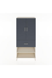 Hyperion Dolap 4 Raflı Tek Çekmeceli 2 Kapaklı 88x44x195 Aytaşı-Antrasit