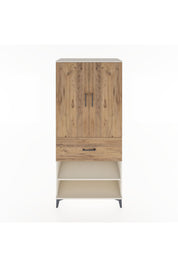 Hyperion Dolap 4 Raflı Tek Çekmeceli 2 Kapaklı 88x44x195 Aytaşı-Çam