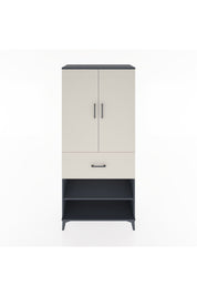 Hyperion Dolap 4 Raflı Tek Çekmeceli 2 Kapaklı 88x44x195 Antrasit-Aytaşı