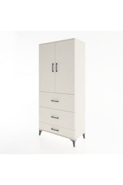 Hyperion Dolap Tek Raflı 3 Çekmeceli Tek Askılı 88x44x195 Aytaşı-Aytaşı