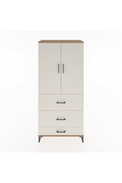 Hyperion Dolap Tek Raflı 3 Çekmeceli Tek Askılı 88x44x195 Çam-Aytaşı