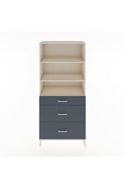 Hyperion Dolap 3 Raflı 3 Çekmeceli 88x44x195 Aytaşı-Antrasit