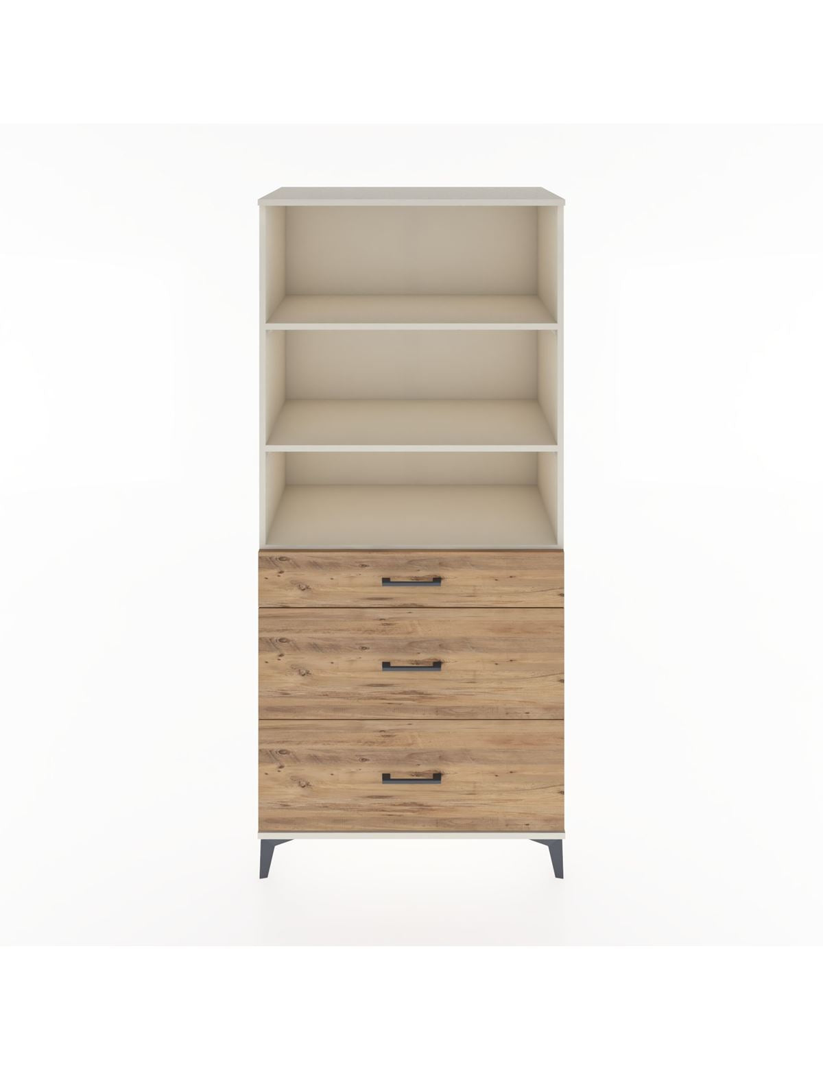 Hyperion Dolap 3 Raflı 3 Çekmeceli 88x44x195 Aytaşı-Çam