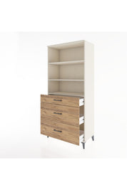 Hyperion Dolap 3 Raflı 3 Çekmeceli 88x44x195 Aytaşı-Çam