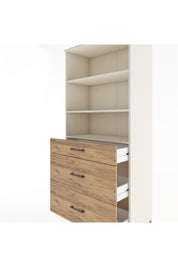 Hyperion Dolap 3 Raflı 3 Çekmeceli 88x44x195 Aytaşı-Çam