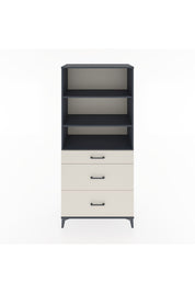 Hyperion Dolap 3 Raflı 3 Çekmeceli 88x44x195 Antrasit-Aytaşı