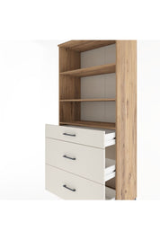 Hyperion Dolap 3 Raflı 3 Çekmeceli 88x44x195 Çam-Aytaşı