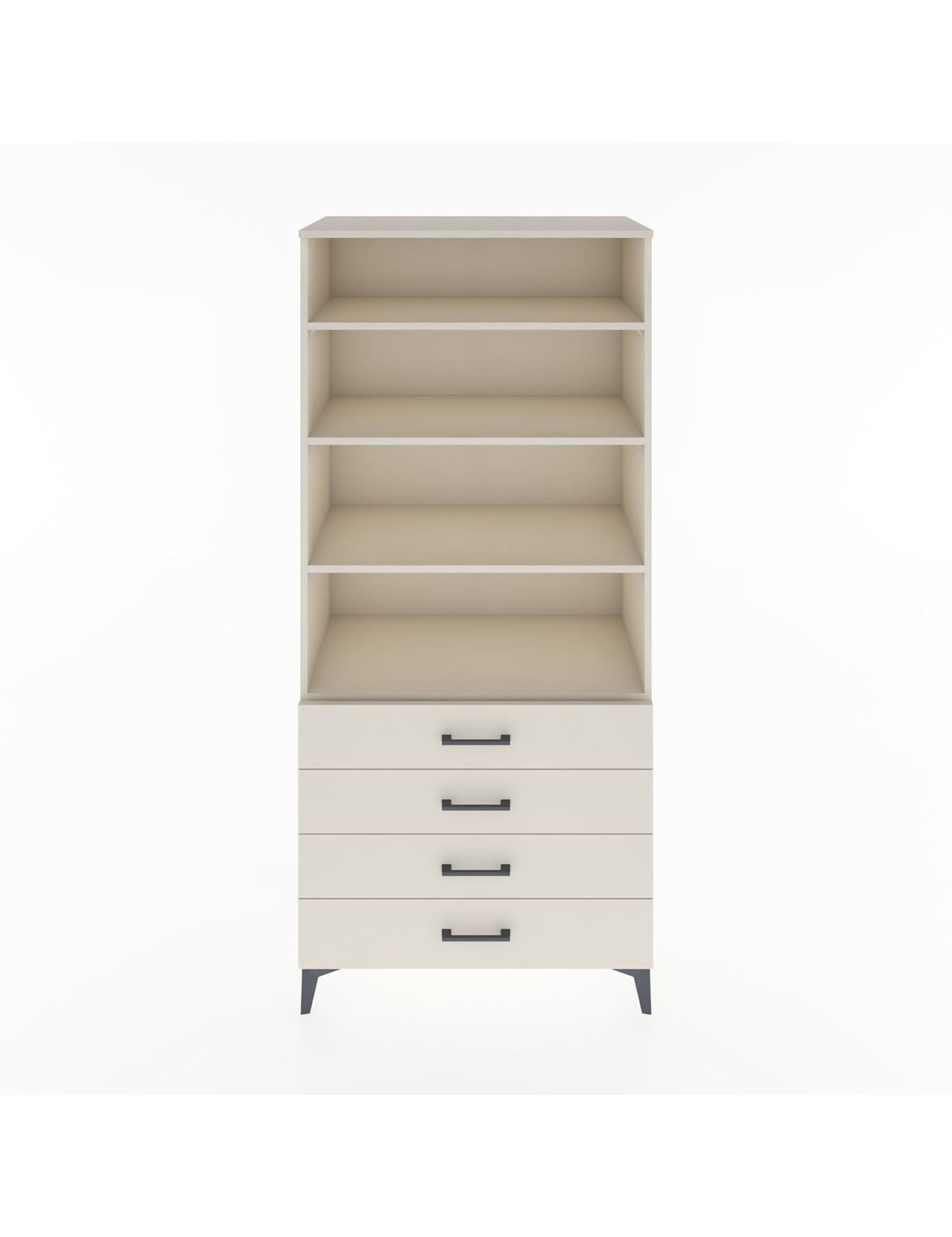 Hyperion Dolap 4 Raflı 4 Çekmeceli 88x44x195 Aytaşı-Aytaşı