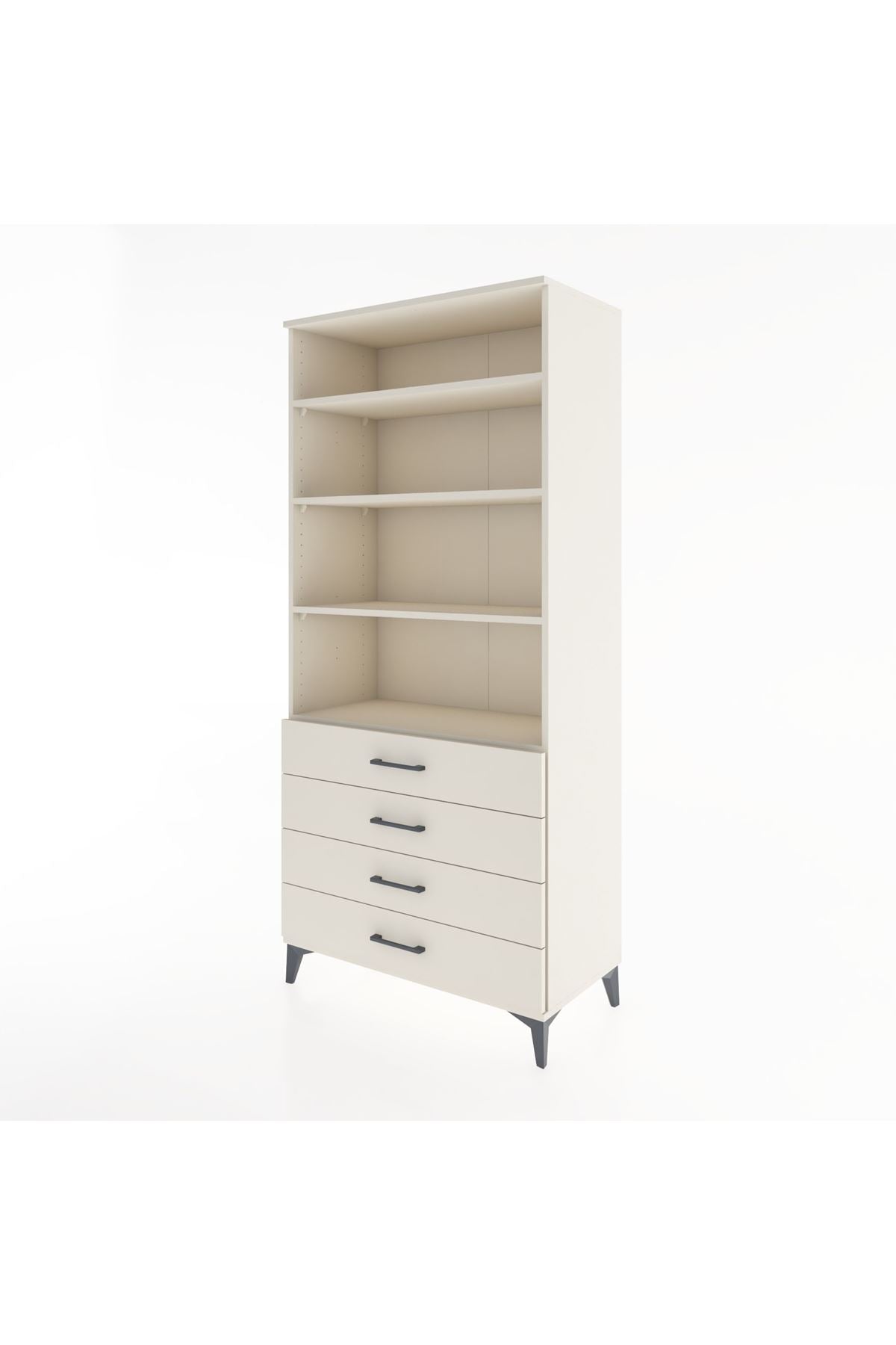 Hyperion Dolap 4 Raflı 4 Çekmeceli 88x44x195 Aytaşı-Aytaşı