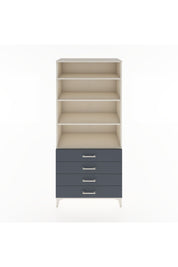 Hyperion Dolap 4 Raflı 4 Çekmeceli 88x44x195 Aytaşı-Antrasit