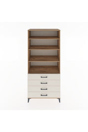 Hyperion Dolap 4 Raflı 4 Çekmeceli 88x44x195 Çam-Aytaşı