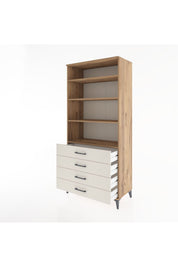 Hyperion Dolap 4 Raflı 4 Çekmeceli 88x44x195 Çam-Aytaşı