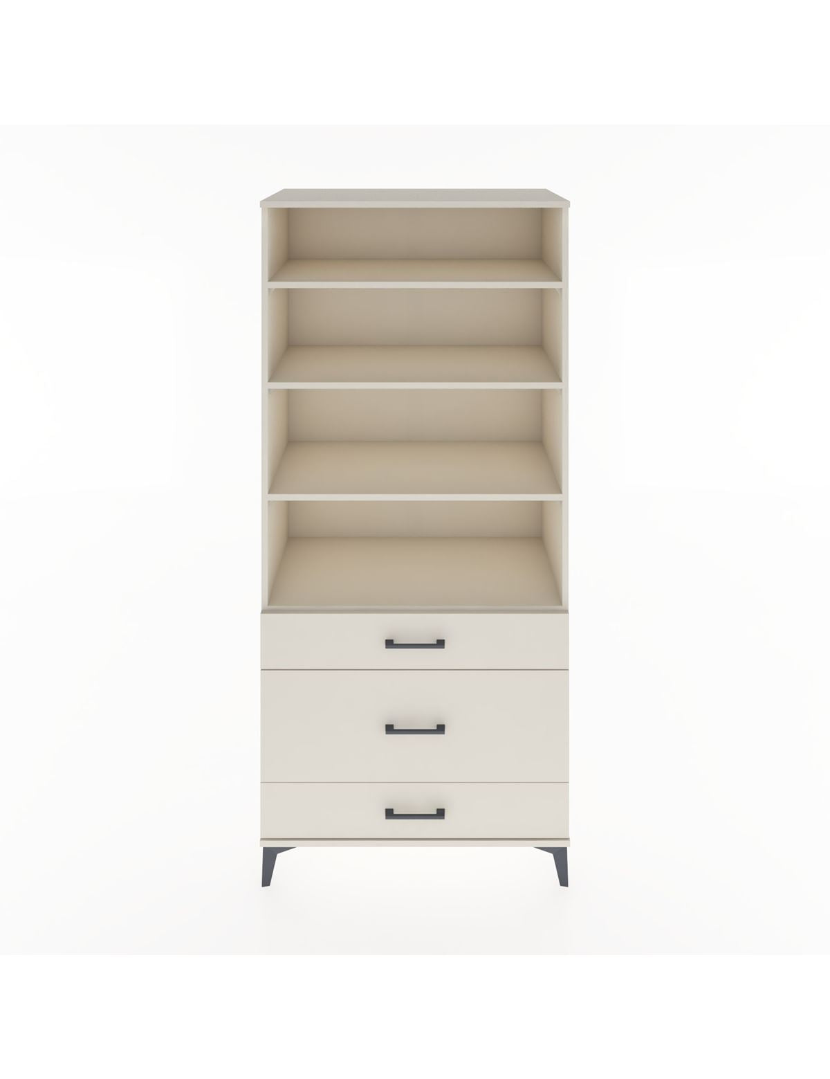 Hyperion Dolap 4 Raflı 3 Çekmeceli 88x44x195 Aytaşı-Aytaşı