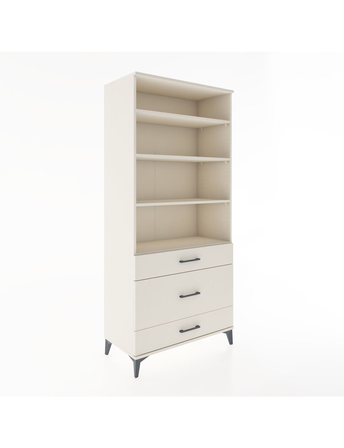 Hyperion Dolap 4 Raflı 3 Çekmeceli 88x44x195 Aytaşı-Aytaşı