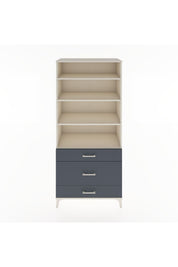 Hyperion Dolap 4 Raflı 3 Çekmeceli 88x44x195 Aytaşı-Antrasit