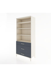 Hyperion Dolap 4 Raflı 3 Çekmeceli 88x44x195 Aytaşı-Antrasit