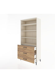 Hyperion Dolap 4 Raflı 3 Çekmeceli 88x44x195 Aytaşı-Çam