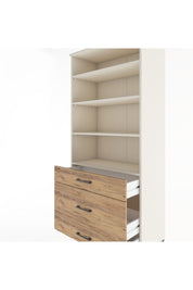 Hyperion Dolap 4 Raflı 3 Çekmeceli 88x44x195 Aytaşı-Çam