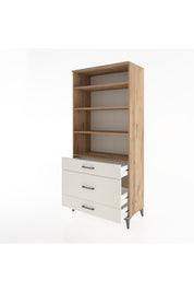 Hyperion Dolap 4 Raflı 3 Çekmeceli 88x44x195 Çam-Aytaşı