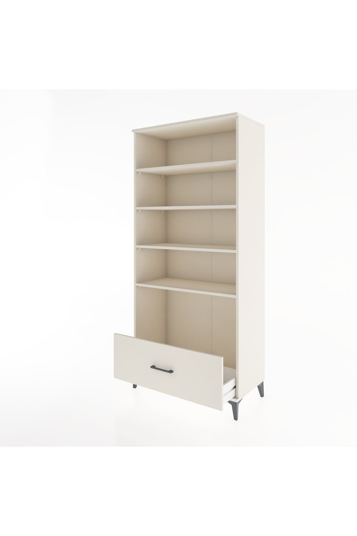 Hyperion Dolap 4 Raflı Tek Çekmeceli 88x44x195 Aytaşı-Aytaşı