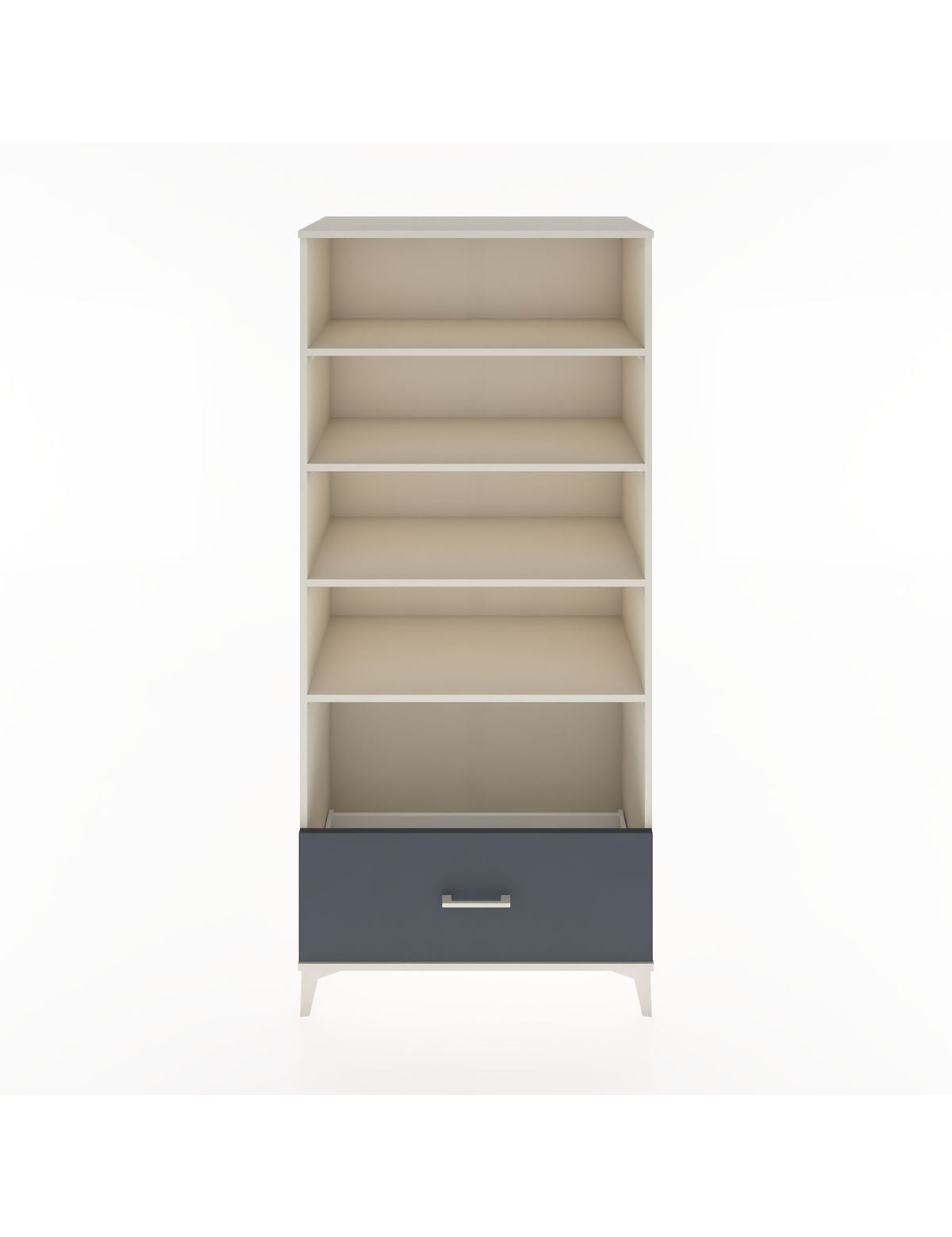 Hyperion Dolap 4 Raflı Tek Çekmeceli 88x44x195 Aytaşı-Antrasit