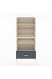 Hyperion Dolap 4 Raflı Tek Çekmeceli 88x44x195 Aytaşı-Antrasit