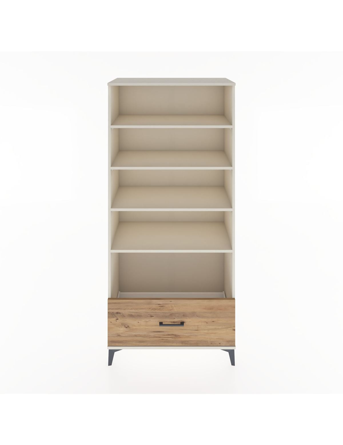 Hyperion Dolap 4 Raflı Tek Çekmeceli 88x44x195 Aytaşı-Çam