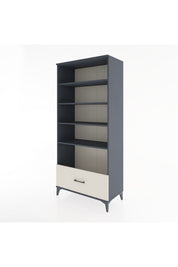 Hyperion Dolap 4 Raflı Tek Çekmeceli 88x44x195 Antrasit-Aytaşı