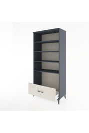 Hyperion Dolap 4 Raflı Tek Çekmeceli 88x44x195 Antrasit-Aytaşı