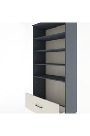 Hyperion Dolap 4 Raflı Tek Çekmeceli 88x44x195 Antrasit-Aytaşı