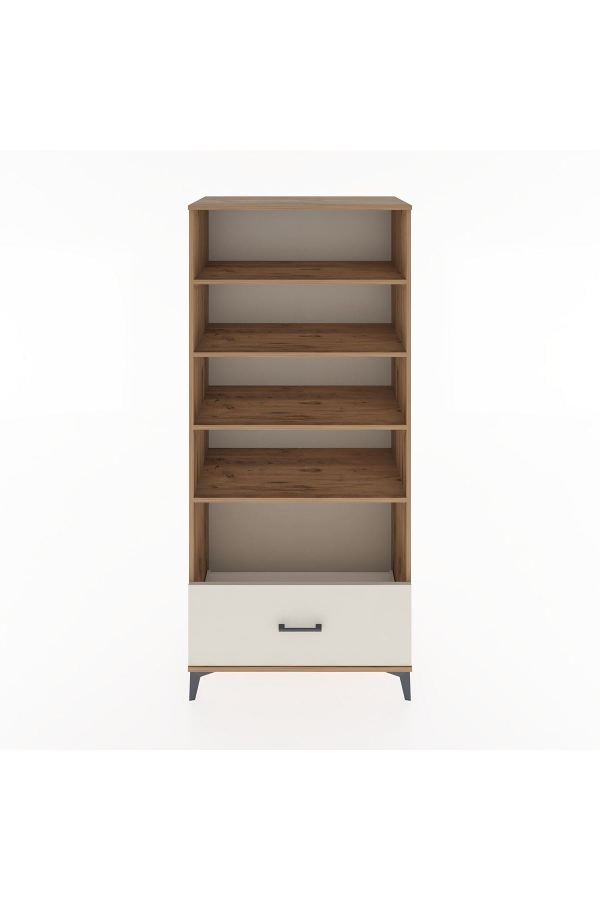Hyperion Dolap 4 Raflı Tek Çekmeceli 88x44x195 Çam-Aytaşı