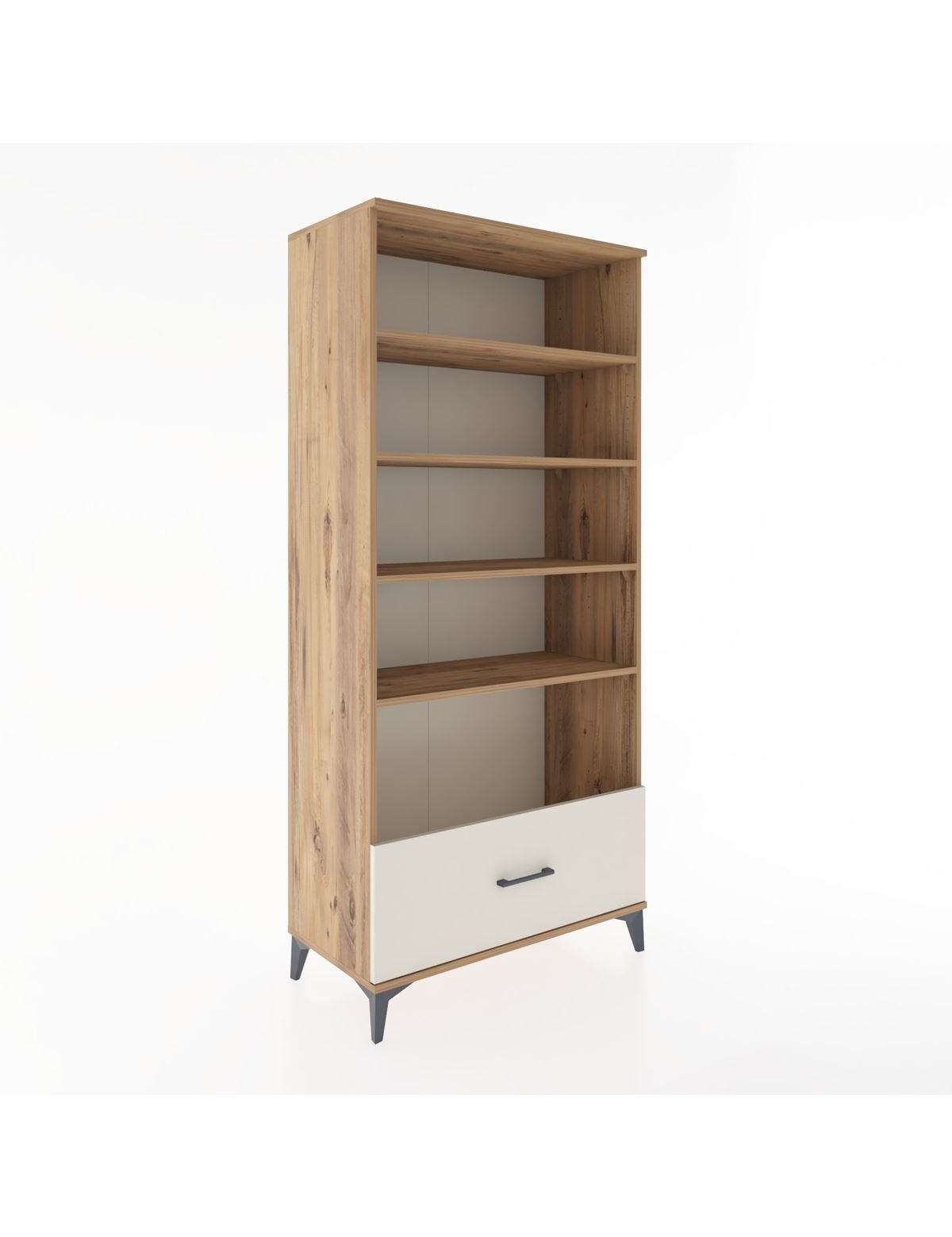 Hyperion Dolap 4 Raflı Tek Çekmeceli 88x44x195 Çam-Aytaşı