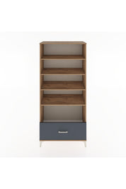 Hyperion Dolap 4 Raflı Tek Çekmeceli 88x44x195 Çam-Antrasit