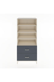 Hyperion Dolap 4 Raflı 2 Çekmeceli 88x44x195 Aytaşı-Antrasit