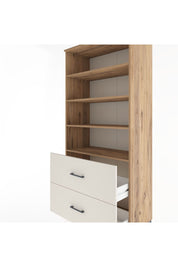 Hyperion Dolap 4 Raflı 2 Çekmeceli 88x44x195 Çam-Aytaşı