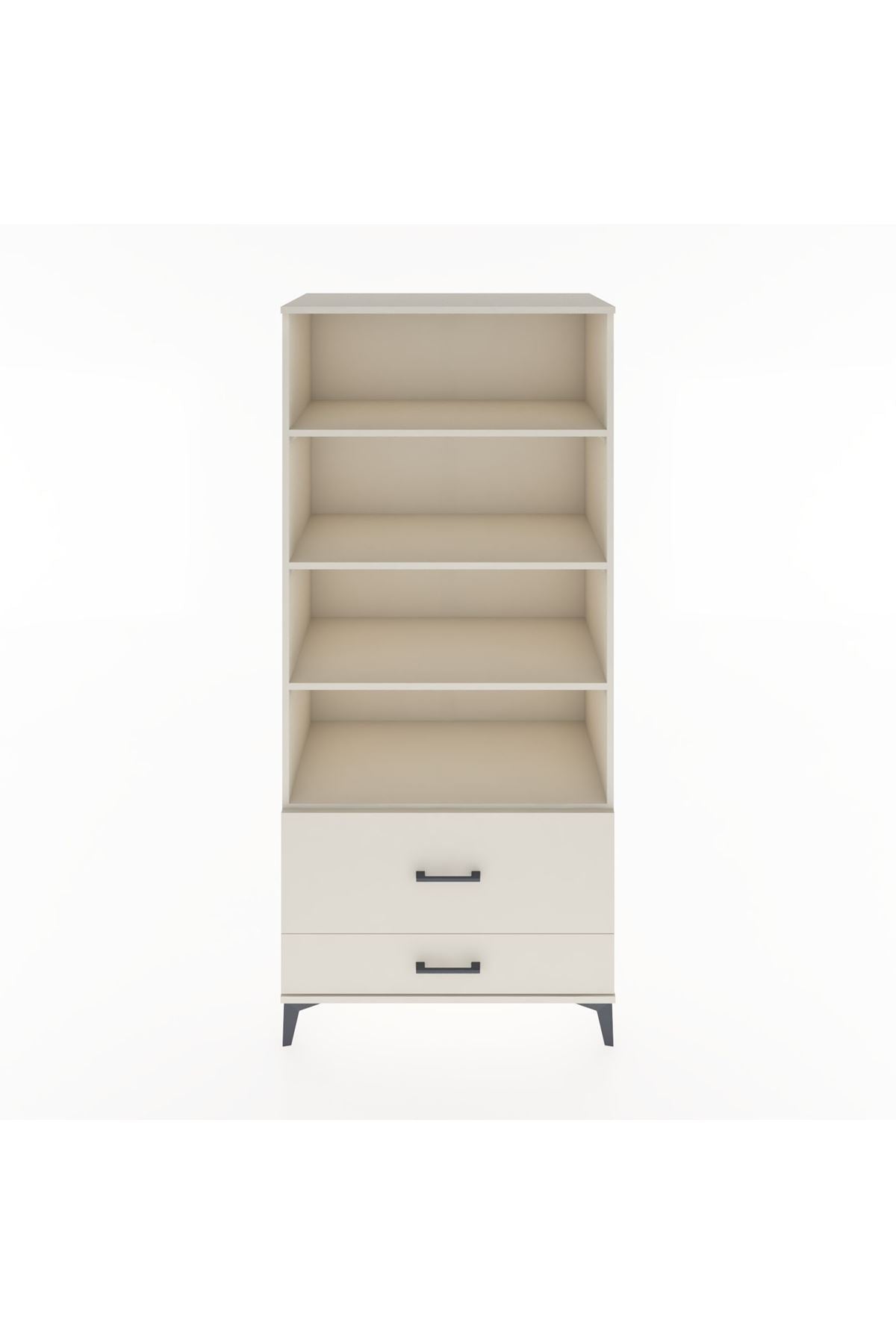 Hyperion Dolap 4 Raflı 2 Çekmeceli 88x44x195 Aytaşı-Aytaşı