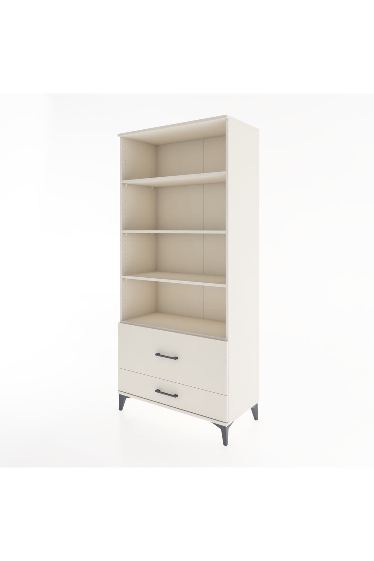 Hyperion Dolap 4 Raflı 2 Çekmeceli 88x44x195 Aytaşı-Aytaşı